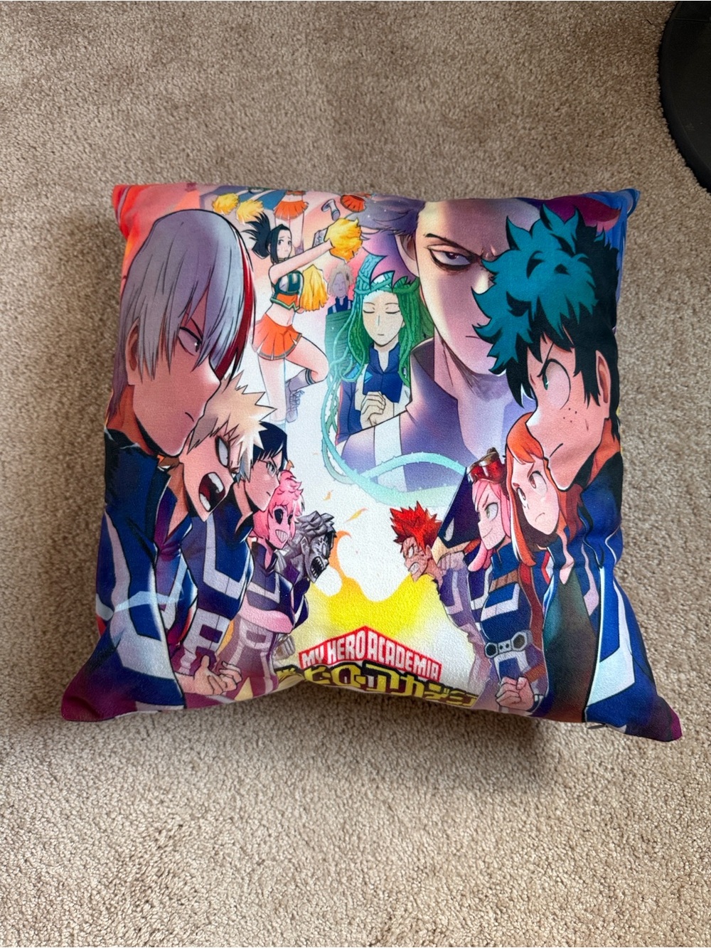 My Hero Academia Character Collage Pillow - Multicolor